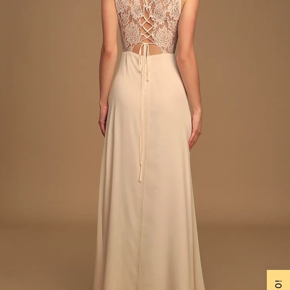 Cream colored Gardenia floor length gown🤩❣️ - Picture 4 of 14